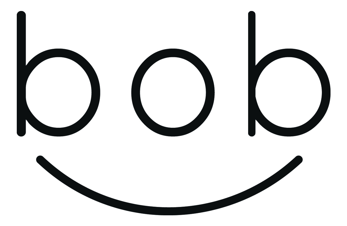Logo von bob in serifenlosen kleinbuchstaben